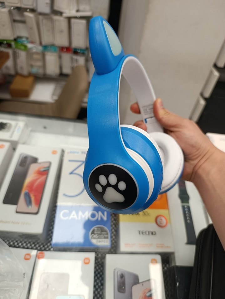 Mavi Kedi Kulaklı TECNO Kulaklık - Görsel 5