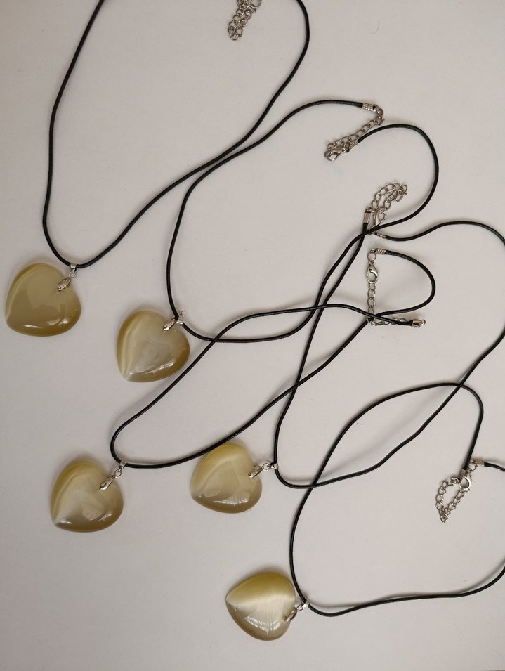 Kalpli Doğal Taş Kolye - Görsel 2