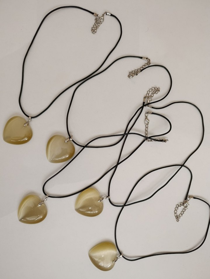 Kalpli Doğal Taş Kolye - Görsel 3