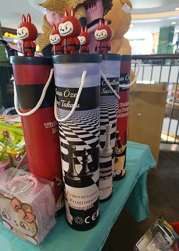 Satranç Takımı Silindirik Kutuda - Görsel 3