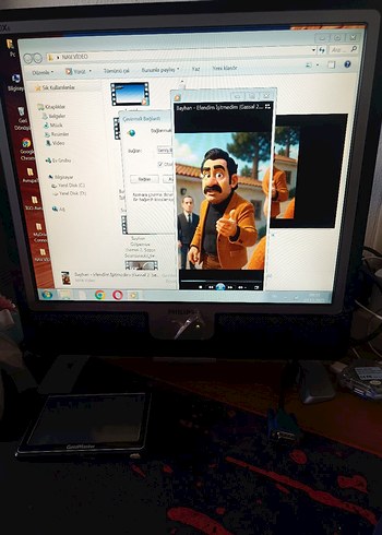 PHİLİPS Monitör VGA Dvi Aux USB kulaklik - Görsel 7