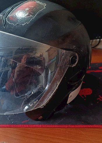 Kask L Beden camı yeni kırık yok - Görsel 5