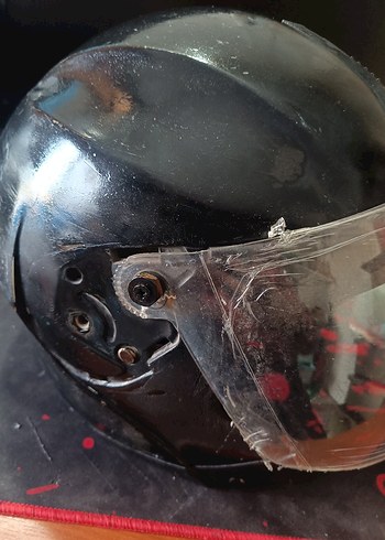 Kask L Beden camı yeni kırık yok - Görsel 8