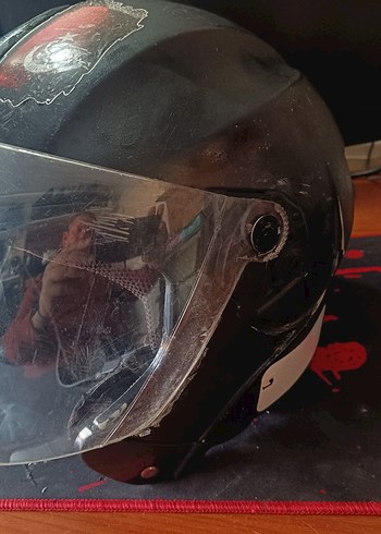 Kask L Beden camı yeni kırık yok - Görsel 6