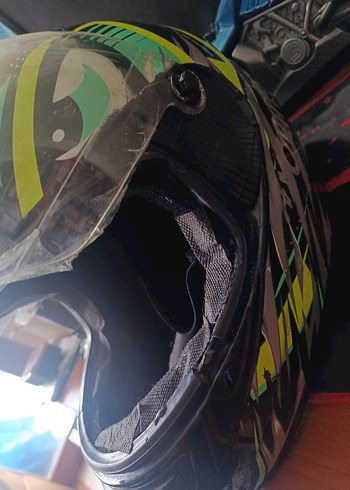 Kask L Beden camı yeni kırık yok - Görsel 6