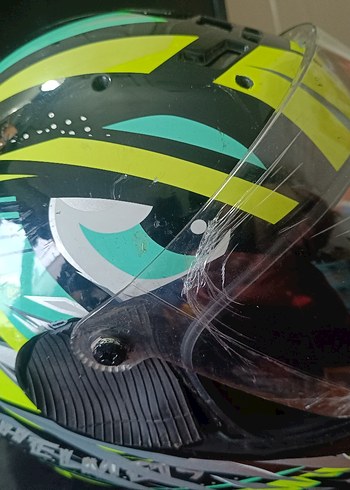 Kask L Beden camı yeni kırık yok - Görsel 2