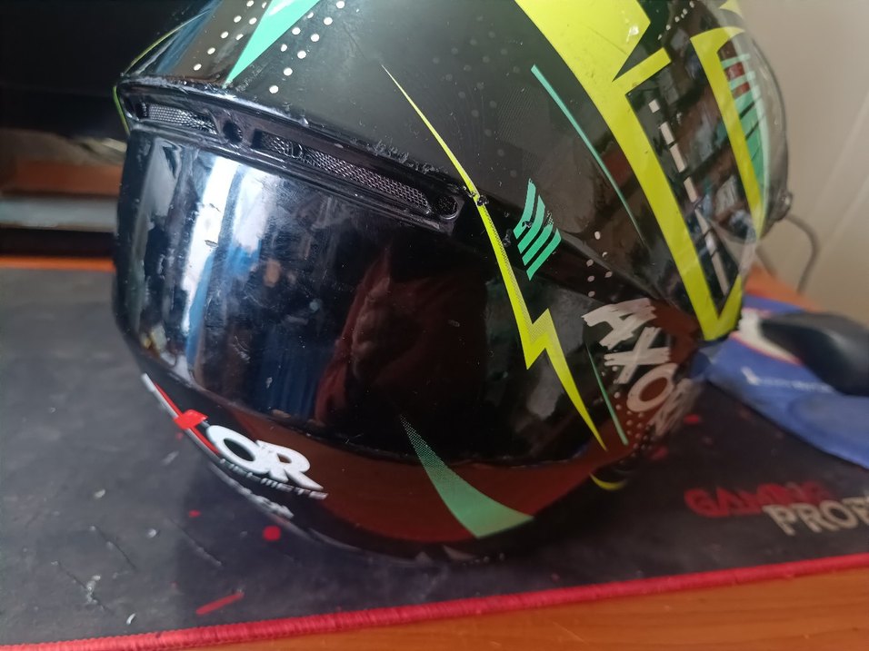 Kask L Beden camı yeni kırık yok - Görsel 3