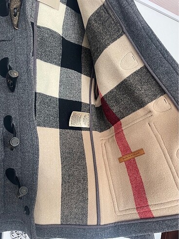tek beden Beden gri Renk Burberry erkek kaban