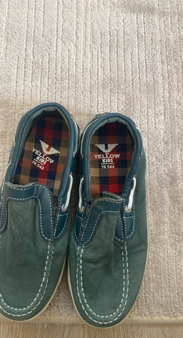 Erkek Çocuk yeşil hakiLoafer Ayakkabı - Görsel 5