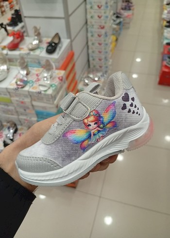 ışıklı Kız Çocuk Bağcıksız Tie-Dye Spor Ayakkabı - Görsel 5