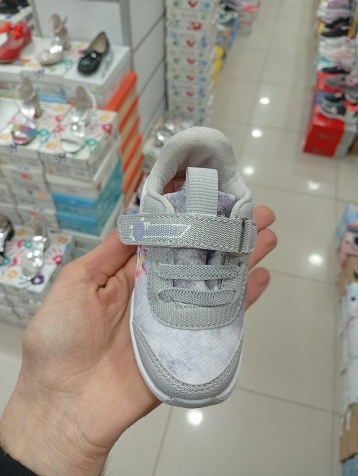 ışıklı Kız Çocuk Bağcıksız Tie-Dye Spor Ayakkabı - Görsel 3