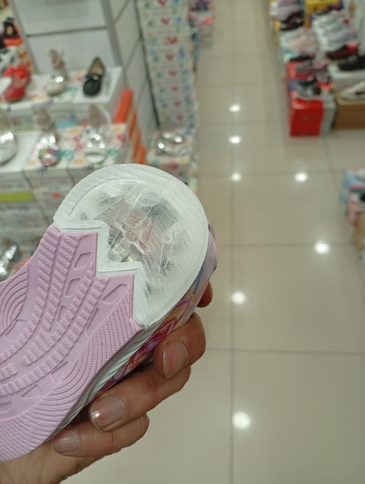 ışıklı Mor Bağcıksız Kız Çocuk Spor Ayakkabı - Görsel 3