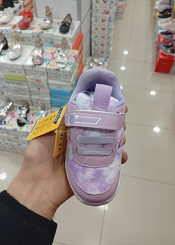 ışıklı Mor Bağcıksız Kız Çocuk Spor Ayakkabı - Görsel 5