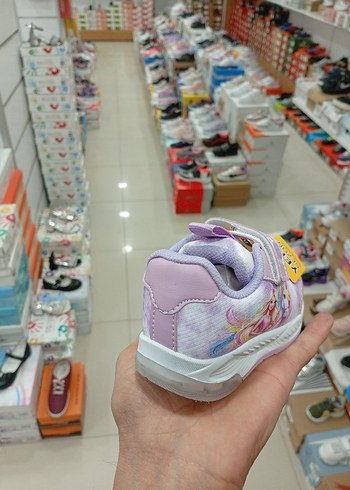 ışıklı Mor Bağcıksız Kız Çocuk Spor Ayakkabı - Görsel 7