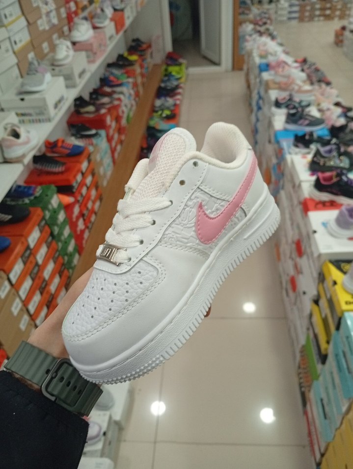 Kız Çocuk Beyaz Pembe Spor Ayakkabı - Görsel 4