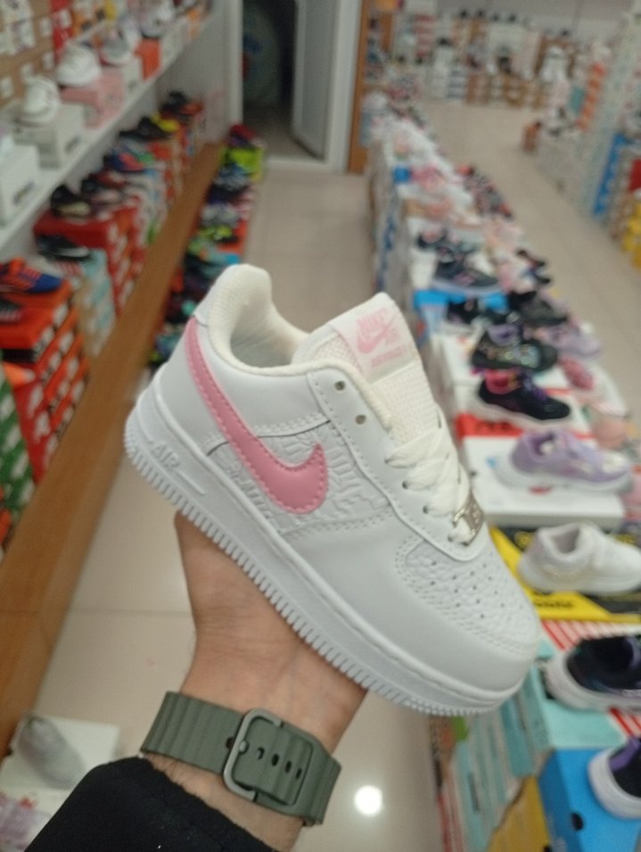 Kız Çocuk Beyaz Pembe Spor Ayakkabı - Görsel 4