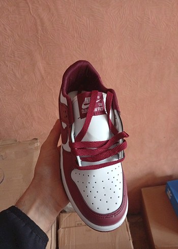 Kırmızı Bağcıklı Stiletto Topuklu Kadın Spor Ayakkabı - Görsel 5