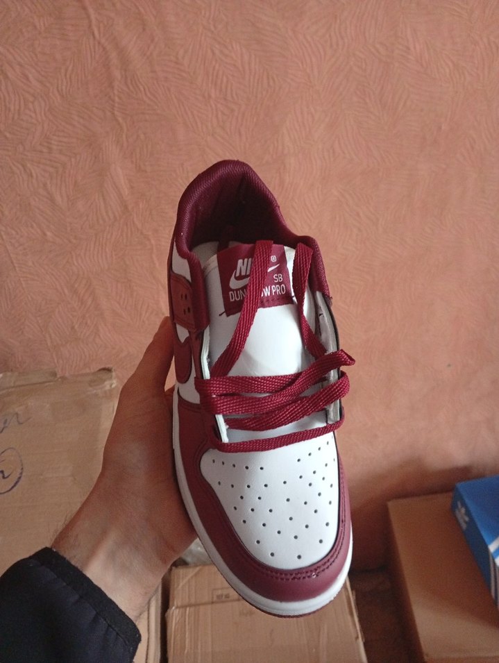 Kırmızı Bağcıklı Stiletto Topuklu Kadın Spor Ayakkabı - Görsel 5