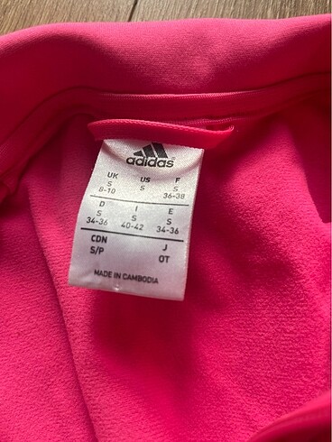 s Beden Adidas ceket pembe orijinal