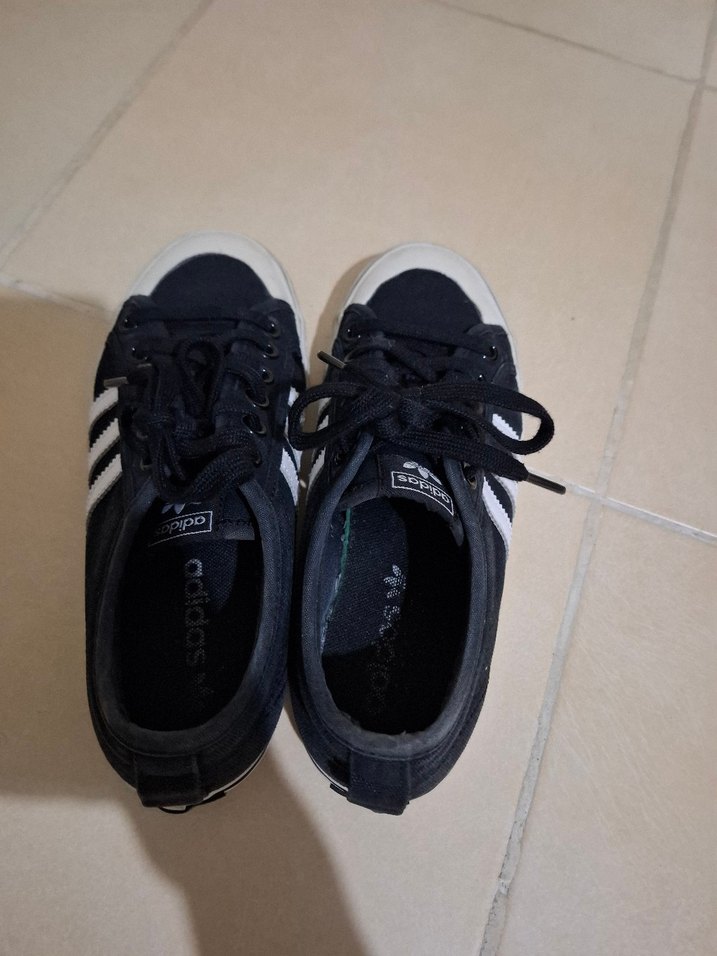 Adidas Siyah Beyaz Çizgili Spor Ayakkabı - Görsel 5