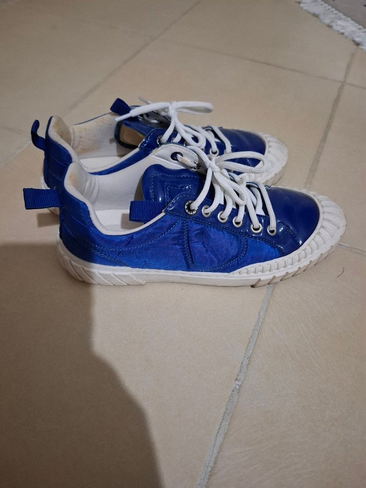 Kadın Mavi Fırfırlı Spor Ayakkabı - Görsel 5