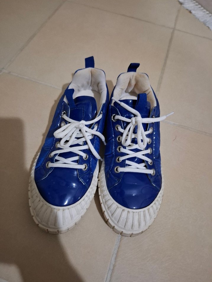 Kadın Mavi Fırfırlı Spor Ayakkabı - Görsel 2