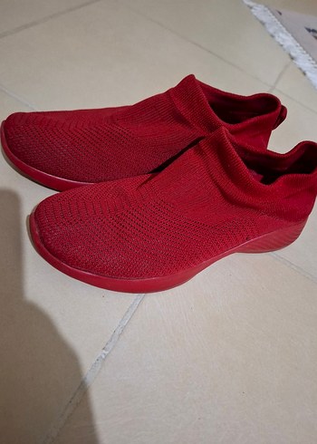 Kırmızı corap Kadın Spor Ayakkabı - Görsel 3