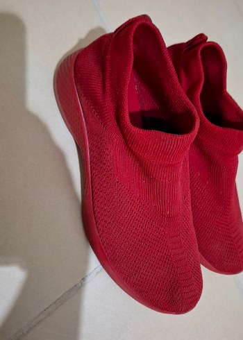 Kırmızı corap Kadın Spor Ayakkabı - Görsel 2