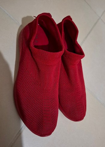 Kırmızı corap Kadın Spor Ayakkabı - Görsel 5