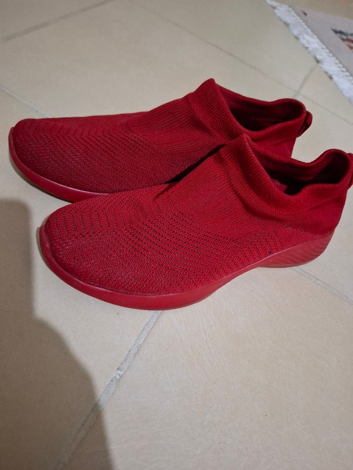 Kırmızı corap Kadın Spor Ayakkabı - Görsel 3