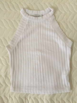 Beyaz crop top
