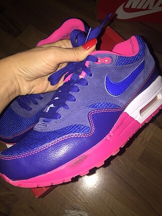 Nike Airmax Mavi Pembe Kalin Taban Nike Spor Ayakkabı %20 İndirimli -  Gardrops