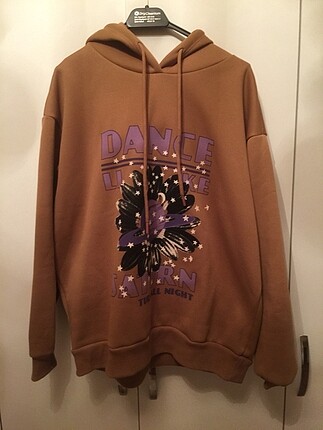 İci sardonlu camel sweatshirt
