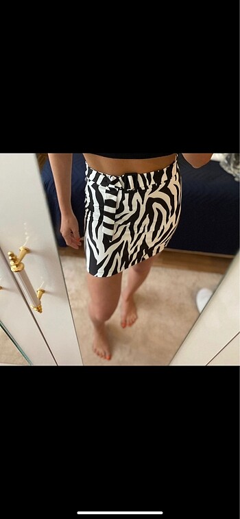Trendyol & Milla Trendyolmilla zebra mini etek