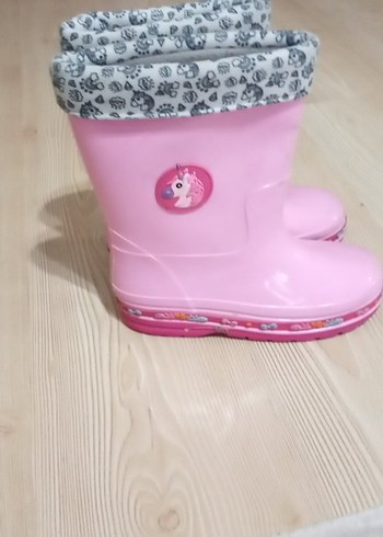 37 Beden Kız Çocuk Pembe Yağmur Çizmesi