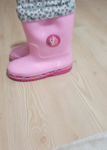 Kız Çocuk Pembe Yağmur Çizmesi