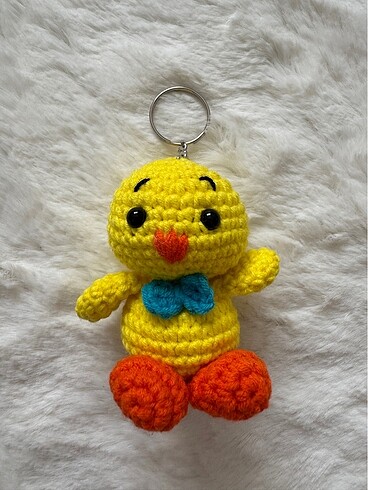 Amigurumi civciv anahtarlık