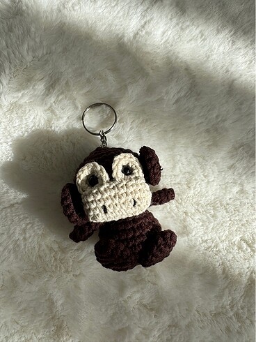 Amigurumi maymuncuk anahtarlık