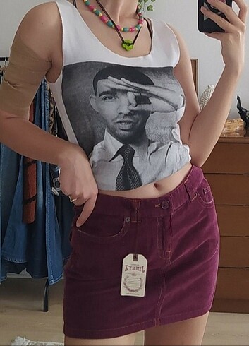 American Vintage Kalın askılı bluz 