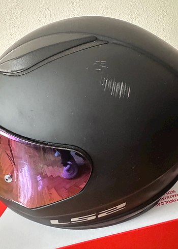 LS2 Gökkuşağı camlı Full Face Biker Motosiklet Kaskı - Görsel 5