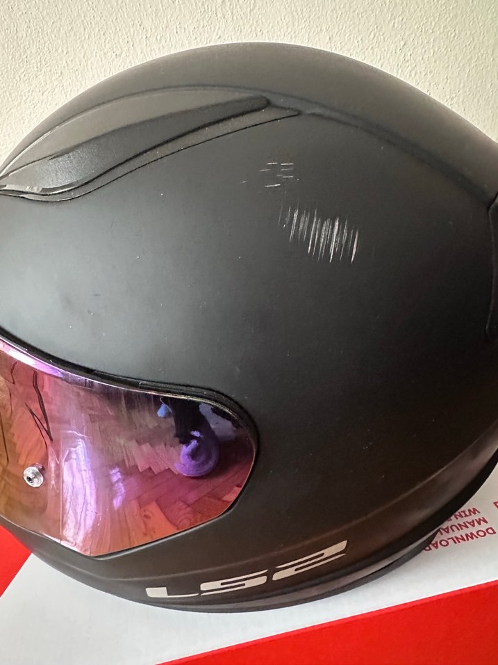 LS2 Gökkuşağı camlı Full Face Biker Motosiklet Kaskı - Görsel 5