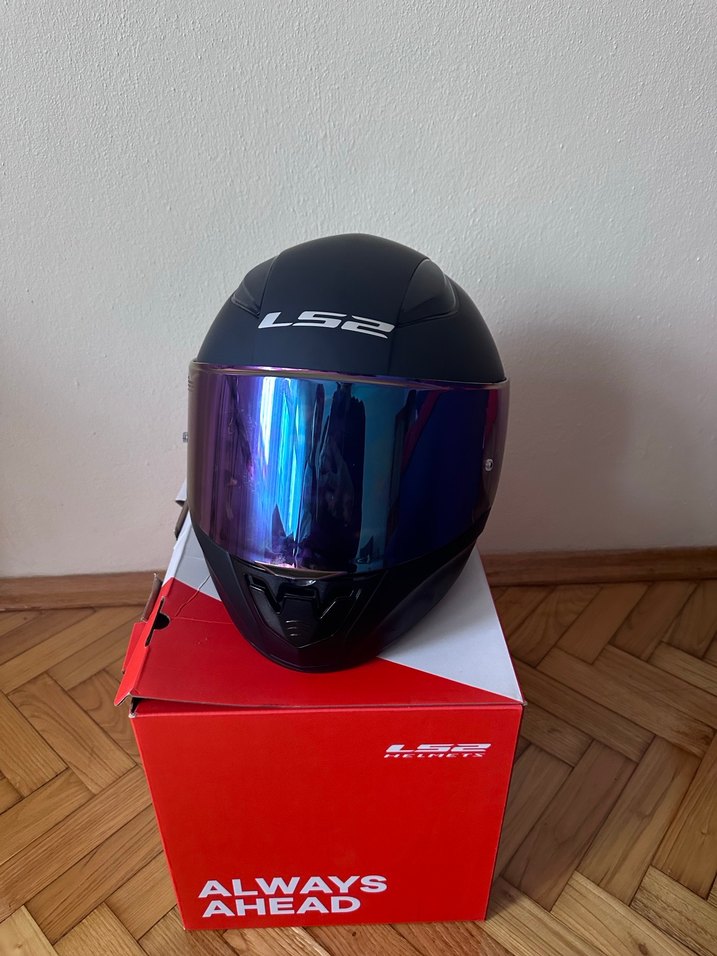 LS2 Gökkuşağı camlı Full Face Biker Motosiklet Kaskı - Görsel 3