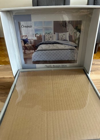 Mavi Gri Desenli Nevresim Takımı - Görsel 6