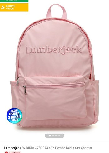 Lumberjack Pembe Kadın Sırt Çantası W DIRIA 37SR063 4FX