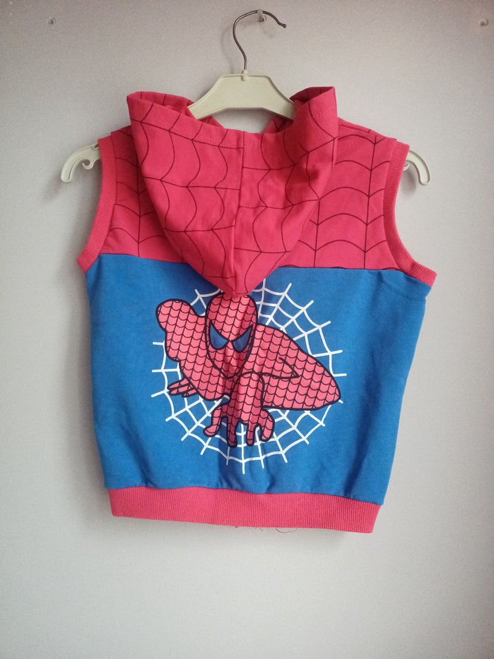 Erkek Çocuk Kapüşonlu Fermuarlı Baskılı Yelek - Görsel 3