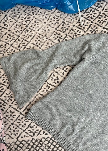 Mango Gri Triko Kadın Uzun Kollu Kazak