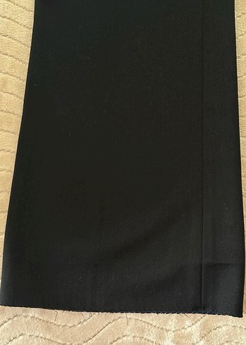 Kadın Siyah Regular Fit Kumaş Pantolon - Görsel 5