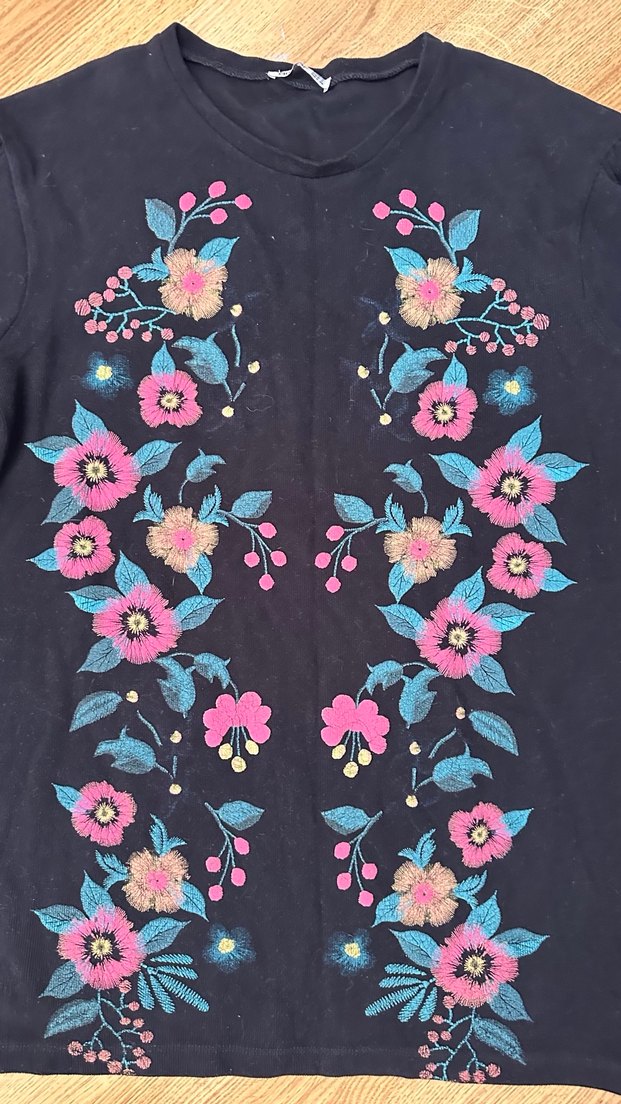 Çiçek Desenli Bohem Hamile Gömleği - Görsel 3