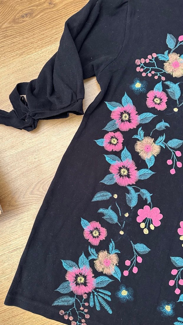 Çiçek Desenli Bohem Hamile Gömleği - Görsel 4