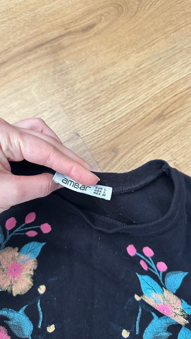 Çiçek Desenli Bohem Hamile Gömleği - Görsel 5